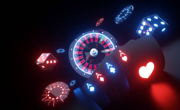 Casino live dealer table with multiple camera angles